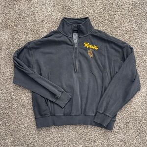 Wyoming quarter zip sweatshirt